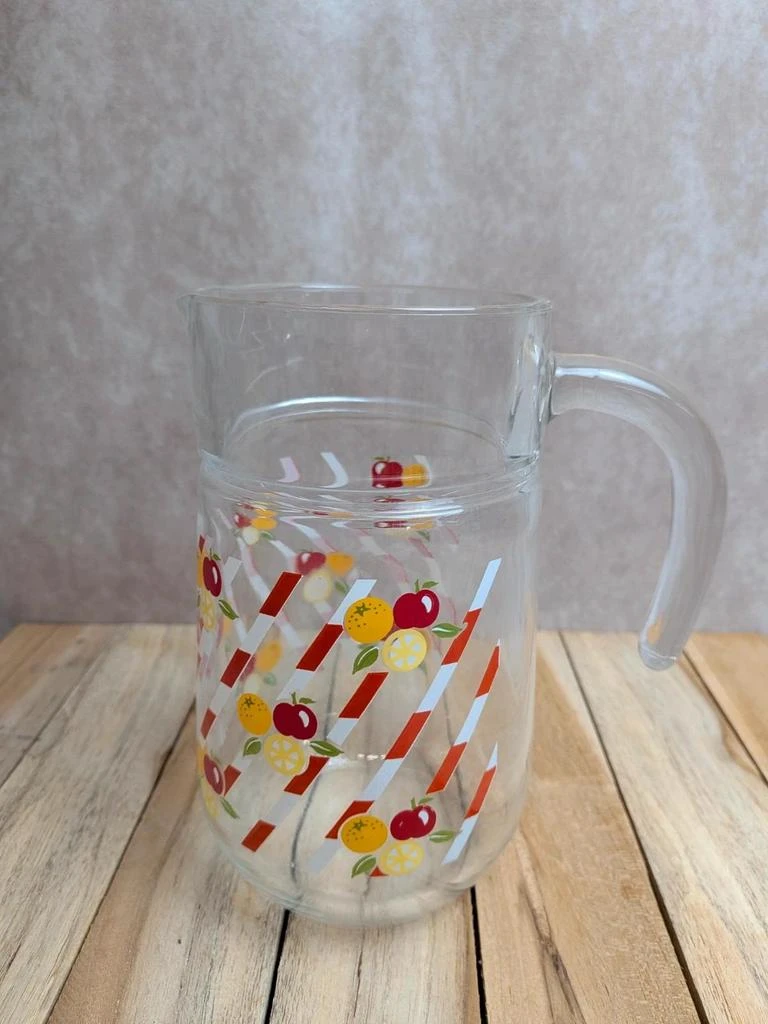 Vintage glass lemonade jug – Made in France – photo 3